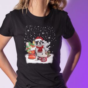 Black Boston Terrier Dog Christmas Shirt Boston Terrier Lovers