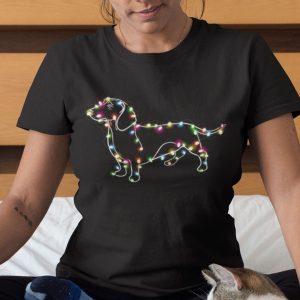 Dachshund Christmas Light Shirt Dachshund Lovers