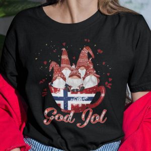 God Jul Merry Christmas Gnome T Shirt