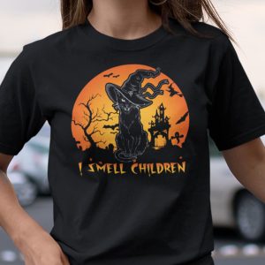 I Smell Children Shirt Hocus Pocus Cat Halloween