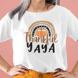 Thankful Yaya Shirt Pumpkin Thanksgiving Day