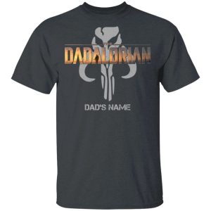 The Dadalorian Mandalorian Dad Custom Name T shirt Symbol Tee All Day Tee 4