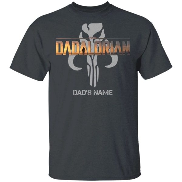 The Dadalorian Mandalorian Dad Custom Name T-shirt Symbol Tee  All Day Tee