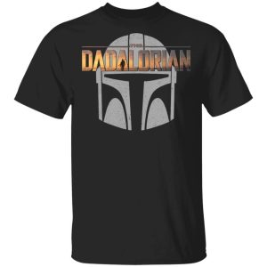 The Dadalorian Mandalorian Dad T shirt The Mandalorian Helmet Tee All Day Tee 3