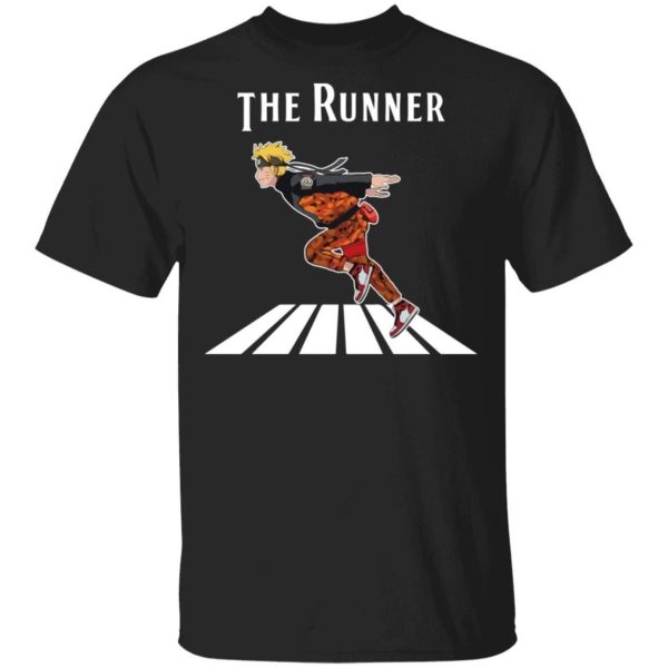 The Runner Naruto On Abbey Road Shirt Parody Anime Naruto Tee  All Day Tee