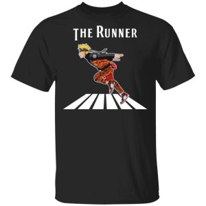 The Runner Naruto On Abbey Road Shirt Parody Anime Naruto Tee All Day Tee 3