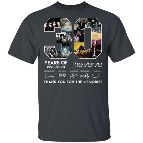 The Verve T-shirt 30 Years 1990 – 2020 Anniversary Tee  All Day Tee