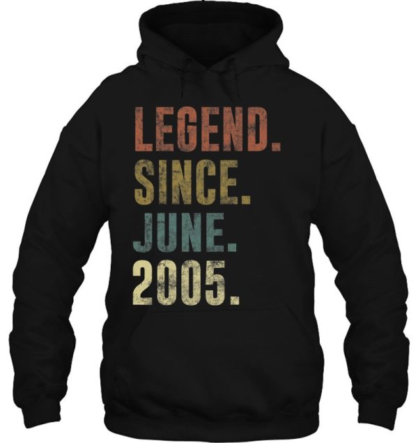 18Th 2005 Birthday Vintage Legend Since June 2005 Retro