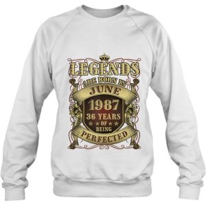 36Th Birthday Tee Perfect Legends Born June 1987 36 Years 4