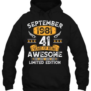 41 Years Old Gifts Vintage September 1981 41St Birthday 3