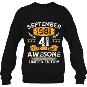 41 Years Old Gifts Vintage September 1981 41St Birthday 4