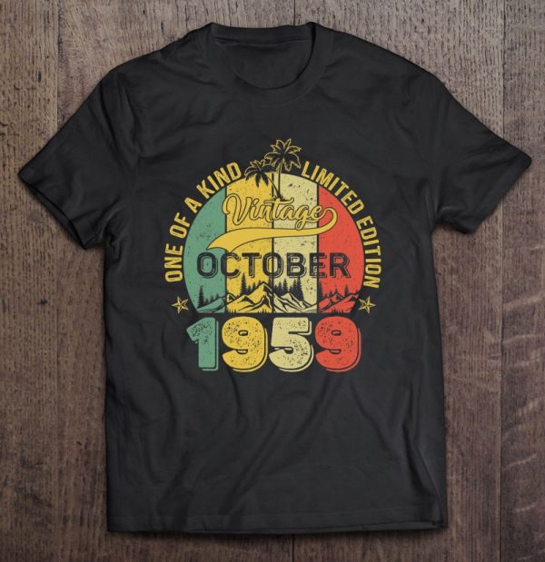 63 Years Old Gifts 63Rd Birthday Vintage October 1959 Limited Edition