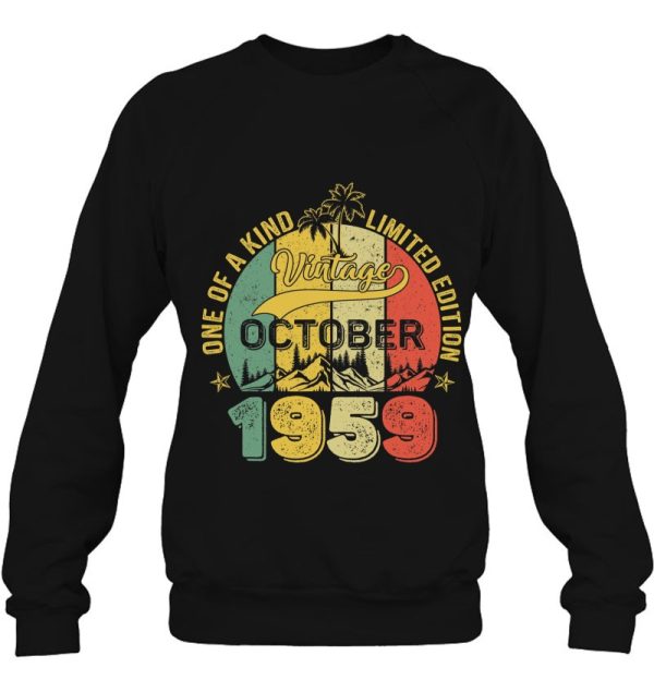 63 Years Old Gifts 63Rd Birthday Vintage October 1959 Limited Edition