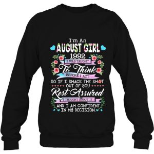 Awesome Since 1992 30Th Birthday Im An August Girl 1992 Flowers 4