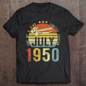 Awesome Since July 1950 Vintage 73Rd Birthday For Men Women