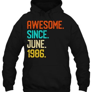 Awesome Since June 1986 Vintage 37Th Birthday Him Her 3