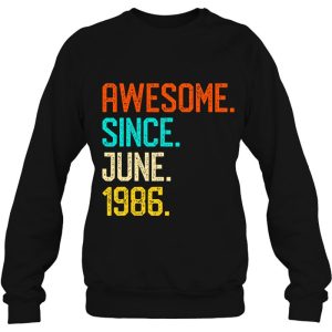 Awesome Since June 1986 Vintage 37Th Birthday Him Her 4