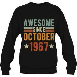 Awesome Since October 1967 56 Years Old Tee 56Th Birthday 4