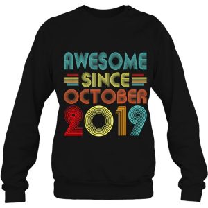 Awesome Since October 2019 4 Years Old Vintage 4Th Birthday 4