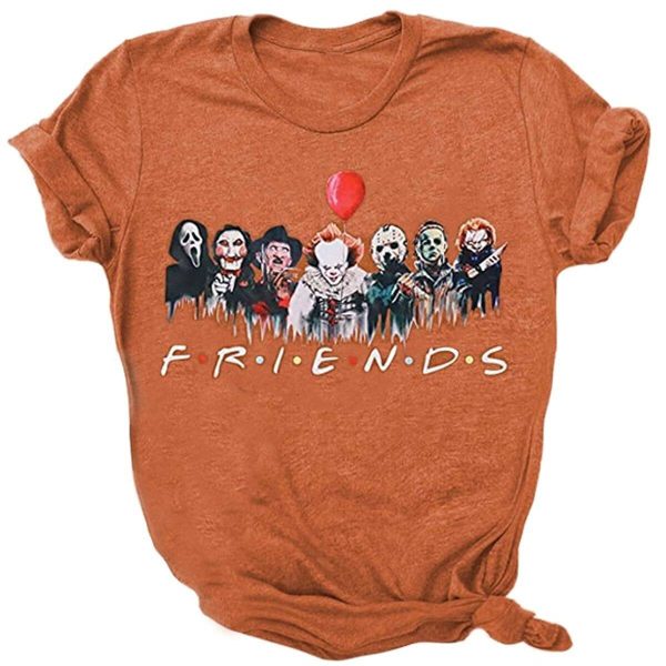 Friends Halloween Funny Novelty Horror T-Shirt