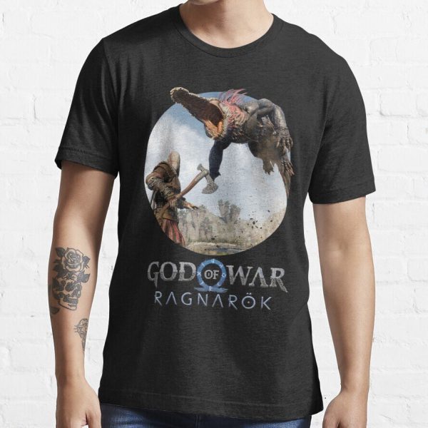 God Of War Ragnarok Kratos And Dreki Crocodile T-Shirt