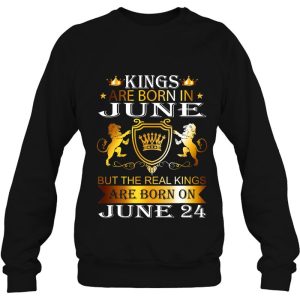 Kings Are Born On June 24Th Birthday Bday Men Boy Kid 4