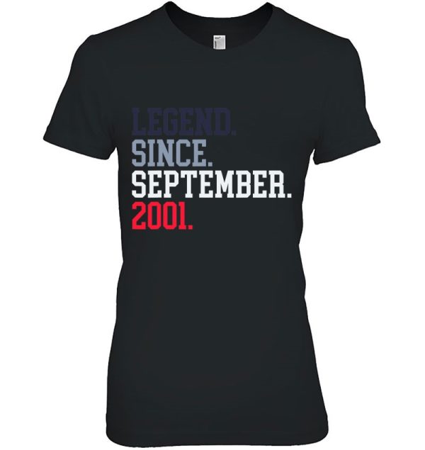 Legend Since September 2001 For Men September 2001 21 Years