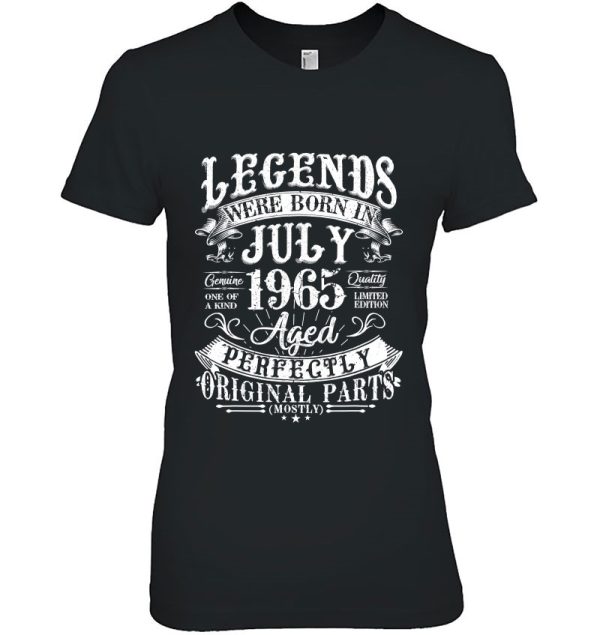 Legends Born In July 1965 57 Years Old 57Th Birthday Gift