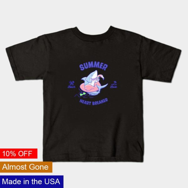 Shark summer heart breaker shirt