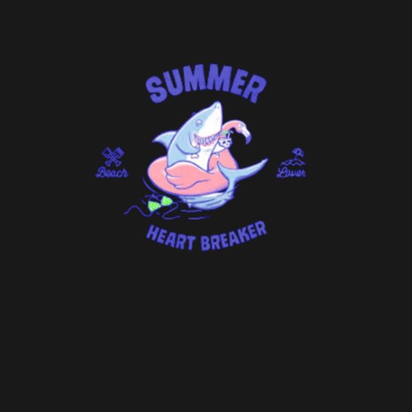 Shark summer heart breaker shirt