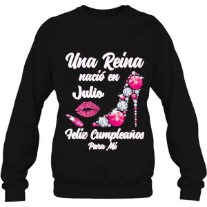 Una Reina Nacio En Julio Cumpleanos Camisa Best July 4