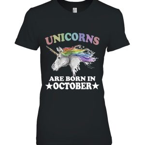 Unicorns Are Born In October Birthday Gift