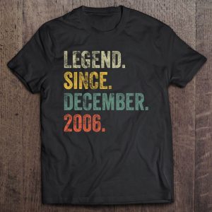 Vintage 2006 16Th Birthday Legend Since December 2006 Retro