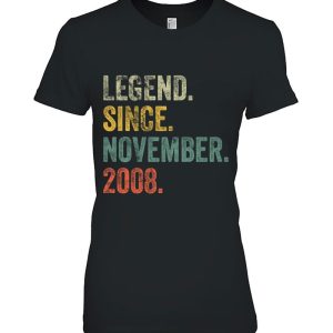 Vintage 2008 14Th Birthday Legend Since November 2008 Retro