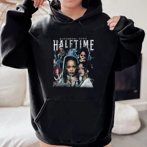 2023 Rihanna LVII Bowl Halftime Show American Football Vintage Shirt