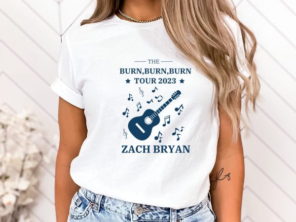 American Burn Tour 2023 Zach Bryan 90s Rap Shirt