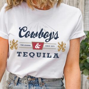 Cowboys And Tequila Beer Country Music Concert Shirt