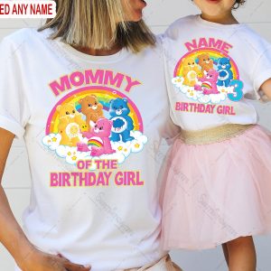 Custom Care Bears Family Matching Birthday Party Shirt