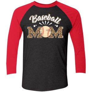 Baseball Mom Heart Leopard Printed Shirt Shirt Sweatshirt Hoodie Long Sleeve Tank TEERESS 4