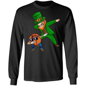 Basketball Dabbing Leprechaun Saint Patricks Day Shirt Sweatshirt Hoodie Long Sleeve Tank TEERESS 3