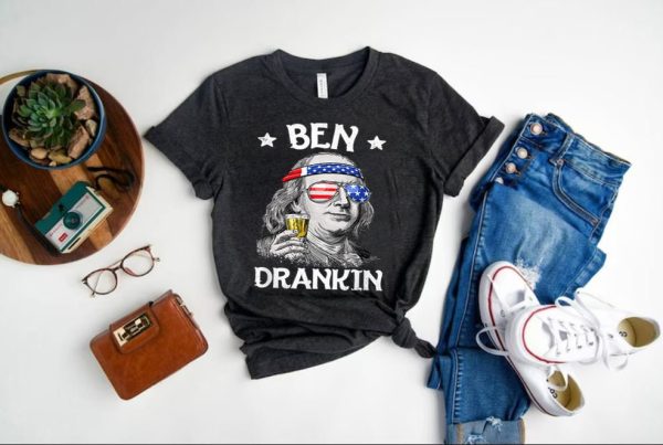 Ben Drankin 4th of July Funny Franklin Shirt Tank Top