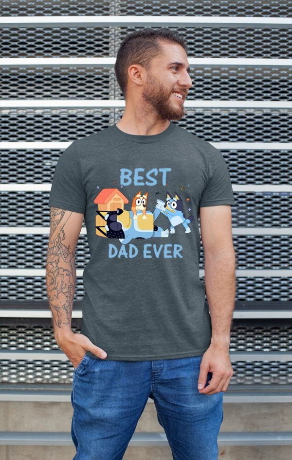 Bluey Best Dad Ever Birthday Bingo Shirt