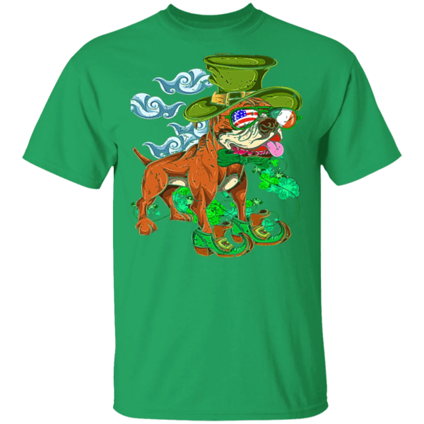 Boxer Dog US Flag Ireland St Patrick’s Day Shirt Sweatshirt Hoodie Long Sleeve Tank