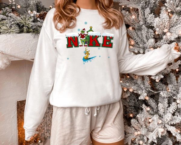 Christmas Santa Grinch Xmas Unisex Sweatshirt Sweater Shirt