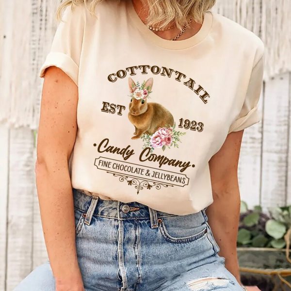 Cottontail Candy Company Easter Matching Shirt