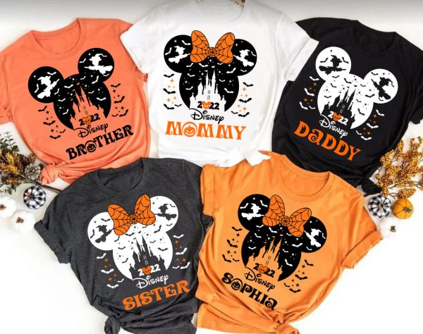 Custom Mickey Minnie Disney Halloween Family Shirt