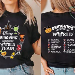 Drinking Around The World Halloween Disneyworld Shirt