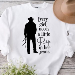 Every Girl Needs A Little Rip In Her Jeans Sweatshirt T Shirt Gift For Girls 3