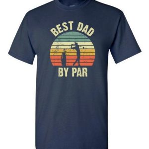 Fathers Day Shirt From Daughter Best Dad By Par Vintage Sunset Golf