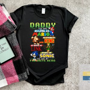 Fathers Day Shirt From Daughter Daddy You Are My Favorite Hero T